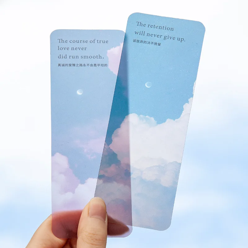 

3 Pcs Bookmark Stationery Supplies Matte Shakespeare Letters Themed Creative Marker for Book Colorful Scenery PVC Readookmarks