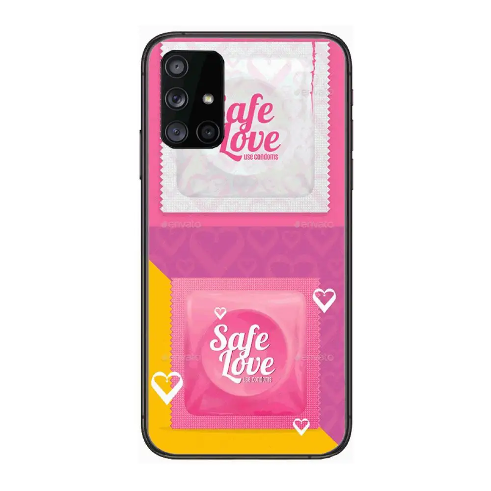 

Protection D-Durex Phone Case Hull For Samsung Galaxy A 90 50 51 20 71 70 40 30 10 80 E 5G S Black Shell Art Cell Cover