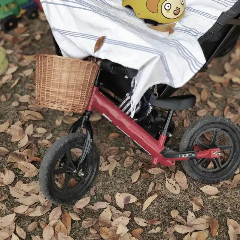 Винтажные детские велосипедные корзины из ротанга стандартные 16-дюймовые