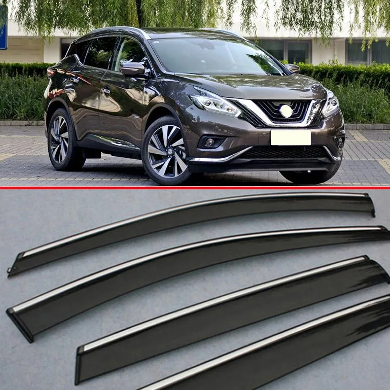Пластиковый Наружный козырек тенты на окна защита от солнца дефлектор для Nissan