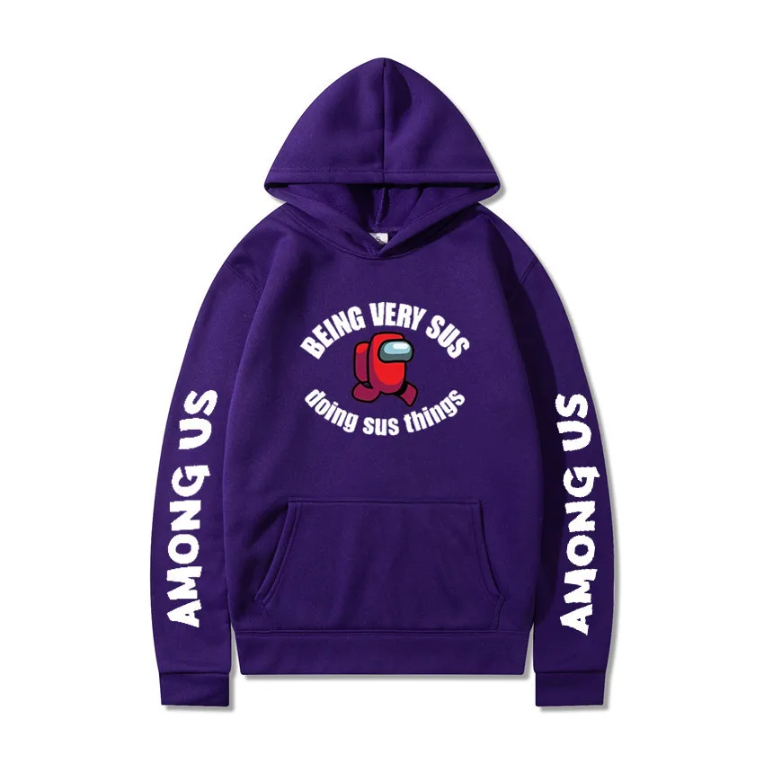

Among Us Hoodies Anime Game Fun Print Black Sweatshirt White Oversized Hoodie Pullovers Clothing Top Women Casual Men's Hoodies