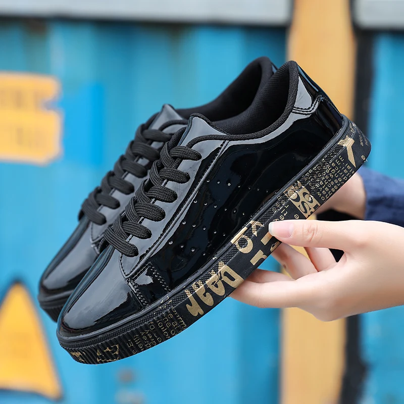 

36-47 size men's vulcanized shoes sequins summer and autumn new fashion men's low-cut couple shoes casual flat shoes women shoes