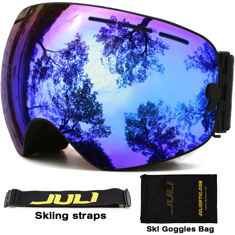 

goggles Brand Double Layers UV400 Anti-fog Protection Ski Mask Glasses Skiing Men Women Snow Sports Snowboard Free Shipping