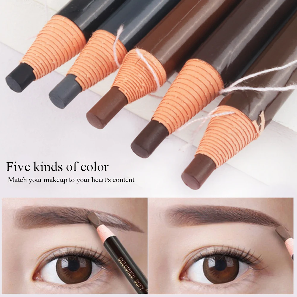 5 шт. карандаш для бровей Водонепроницаемый косметический стойкий натуральный