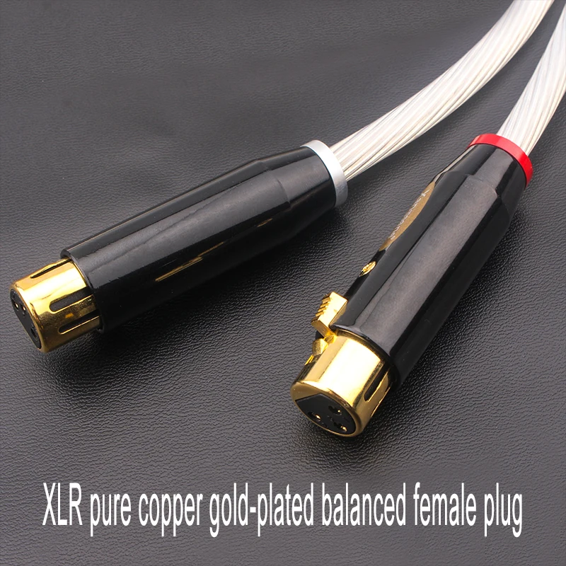Пара посеребренных высококлассных XLR-кабелей xangжане HiFi 5N OCC кабель для
