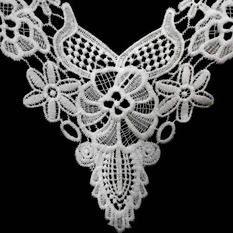 Вышивка с круглой горловиной для творчества искусственные Съемная воротники