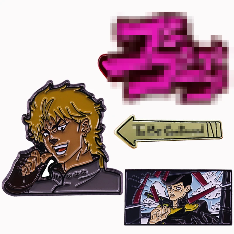 Брошка мультфильм для костюмированной вечеринки по японскому аниме Jojos