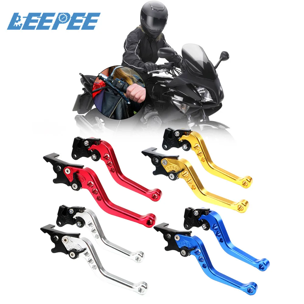 

1 Pair Alloy Motorcycle Brake Handle Universal Fit for Motorbike Modification CNC Motorcycle Clutch Drum Brake Lever Handle