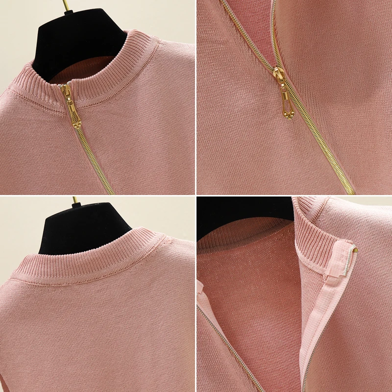 

2021 Summer Spring zipper Knit Tank Top Cami Korean Camisole Elastic Vest O Neck Solid Color New Slim Breathable Tops White