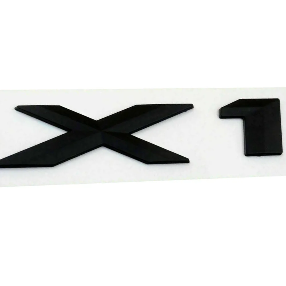 

1 Pcs Car Sticker Black For BMW X1 Letters Rear Emblem Badge Trunk Useful