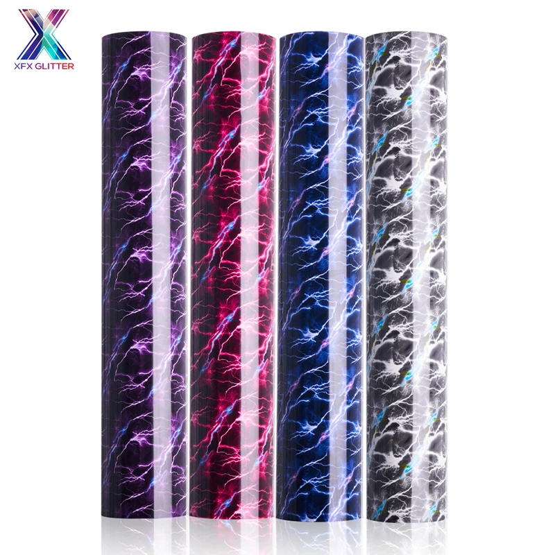 XINFANGXIU Бесплатная доставка 1 шт. 50 см x 1 ярд ПУ Блестящий термотрансферный Винил DIY Cricut виниловая машина футболка утюжок на HTV печать