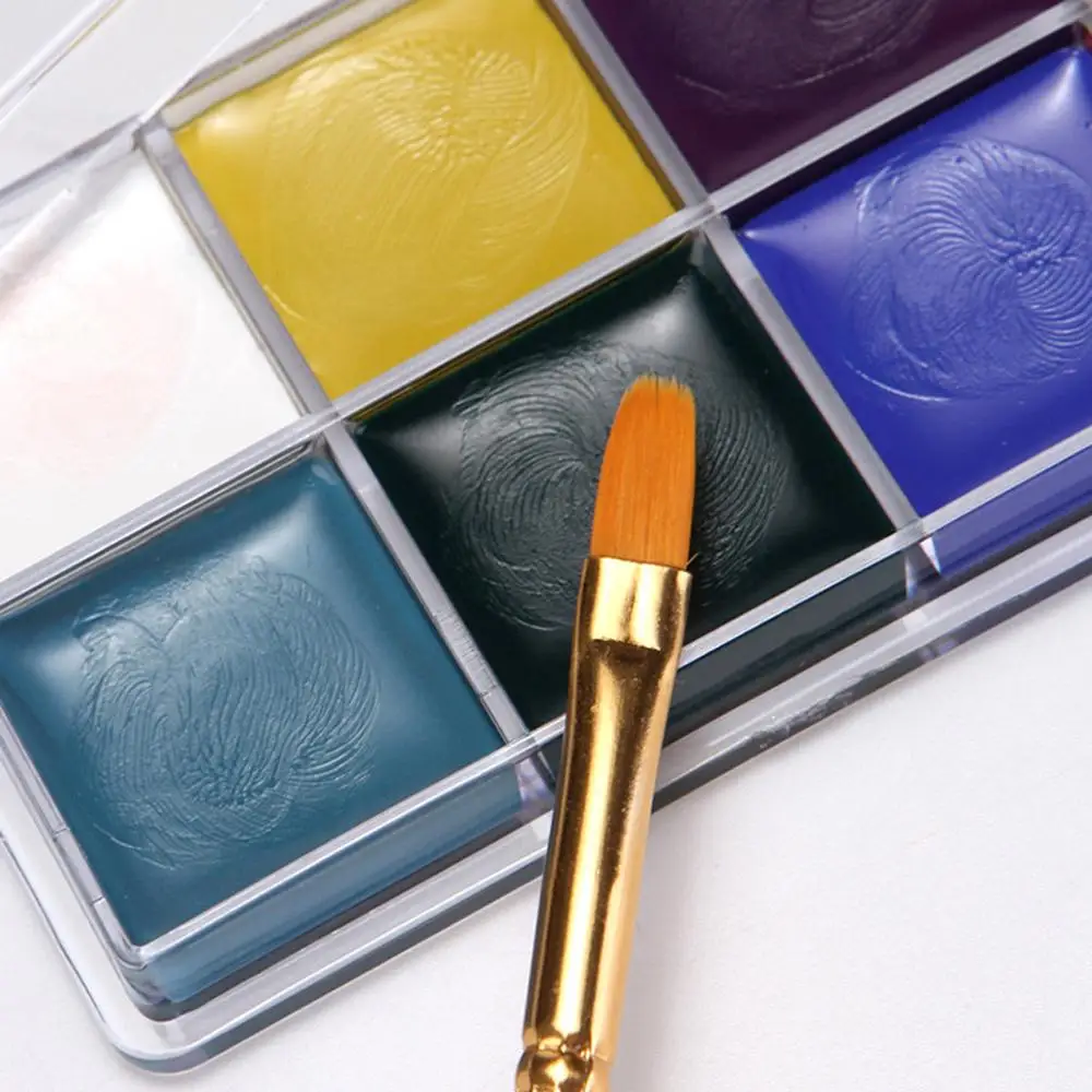 12 цветов краска для лица масляная макияж набор Хэллоуин вечерние боди арт тела