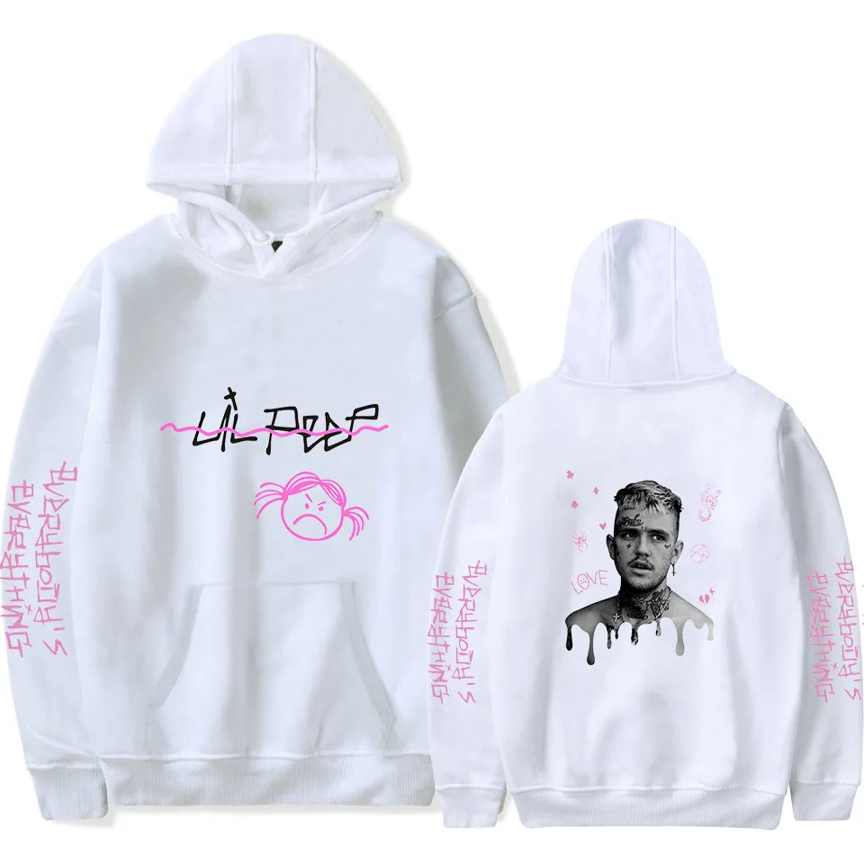 Новинка хип хоп Lil толстовки с открытым носком Hell Boy Lil. Peep мужской Женский пуловер