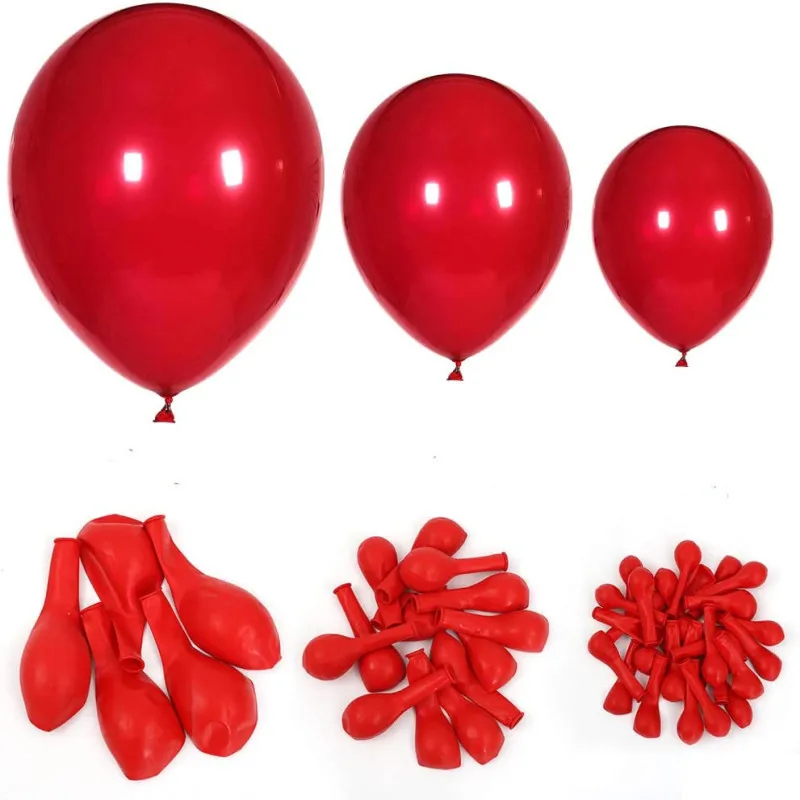 

5"10"12"18" 36" Matte Red Balloon Baby Shower Balloons Garland Arch Wedding Birthday Party Decoration Romantic Valentine's Day