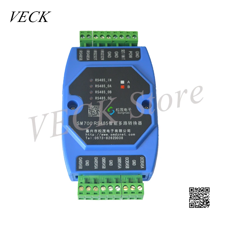 

SM700 Intelligent Multiplexer Transverter/RS485 to Multichannel RS485 / RS232 to Multichannel RS485