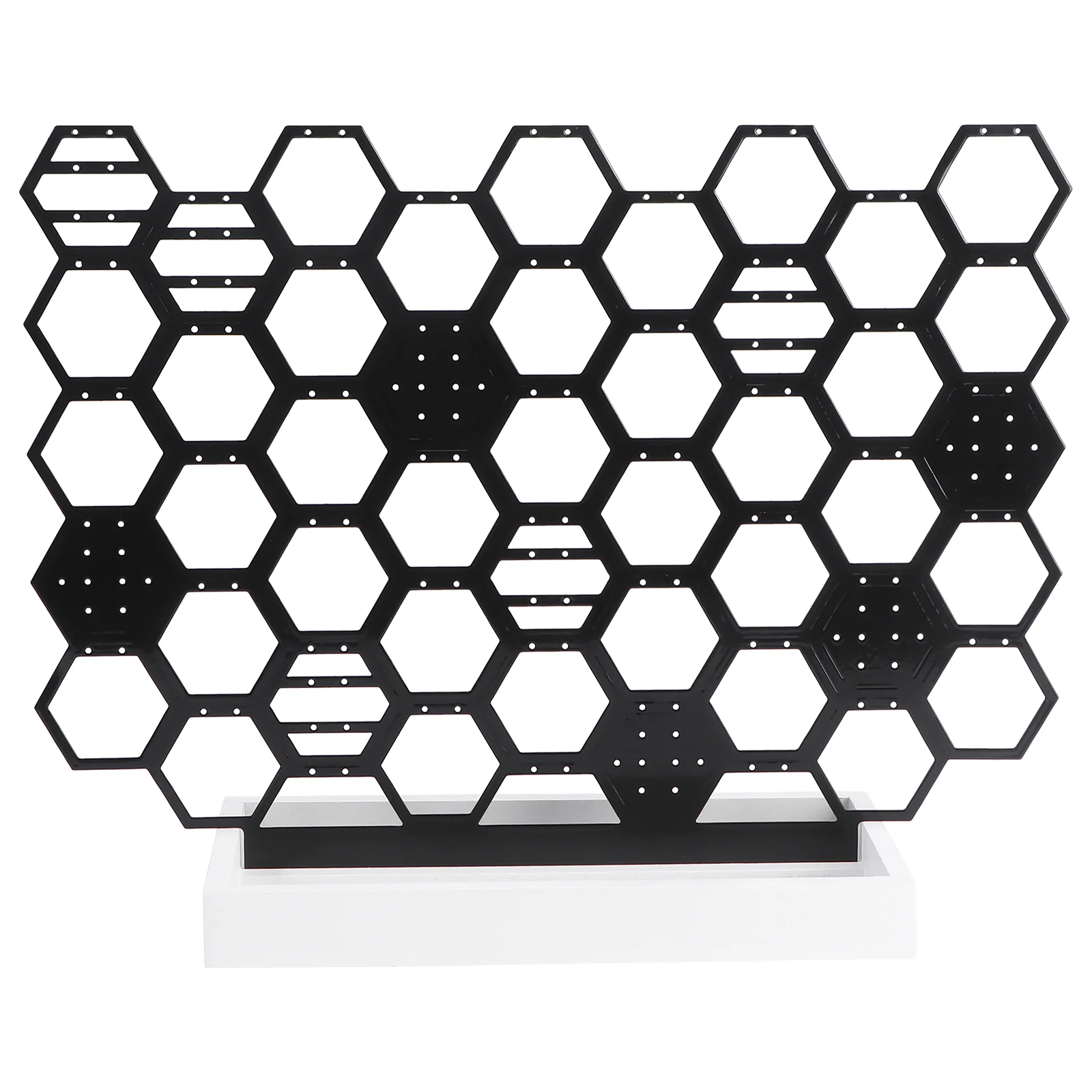 

1Pc Honeycomb Shape Jewelry Storage Shelf Practical Display Rack Display Holder