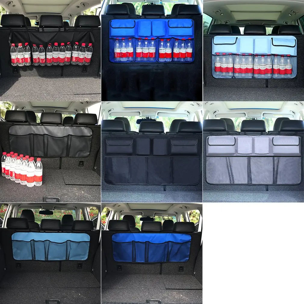 

Car Trunk Storage Bag Car Accessories Organizer Car Trunk Net Nylon SUV Auto Cargo Storage Mesh Holder