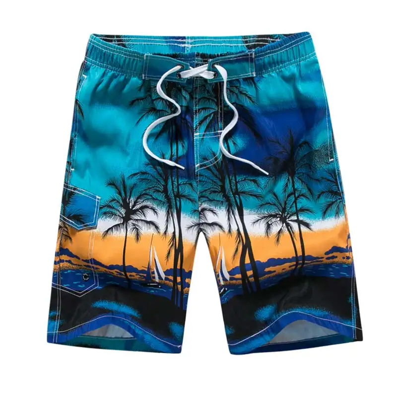 

Mens Board Shorts Summer Coconut Trees Swimwear Beach Shorts Men's Surfs Shorts Quick Dry Swimming Trunks Boardshorts 6XL