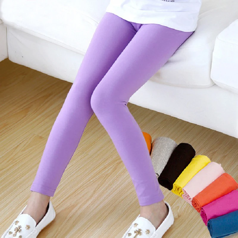 

Girls Leggings Baby Girl Pencil Pants Modal Ankle-length Leggings Skinny Legging for 2-13 Years Kids Candy Colors Clothes
