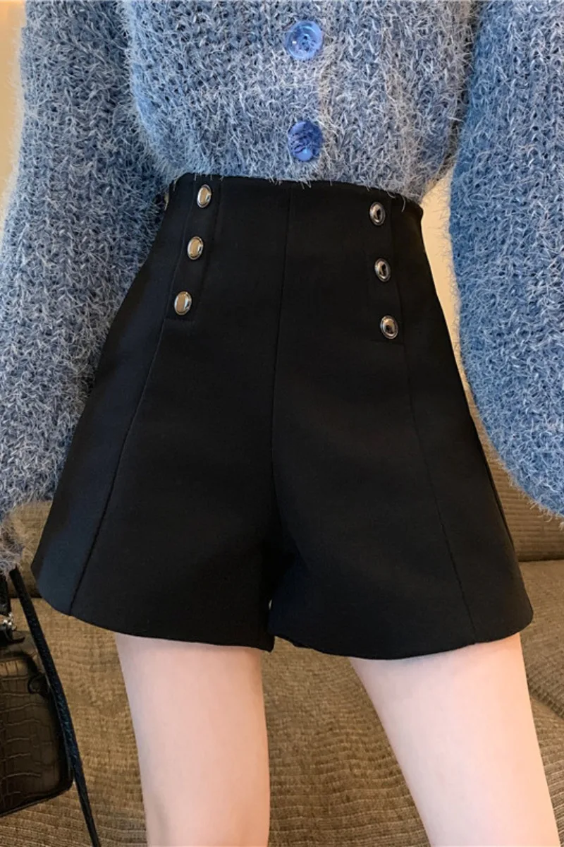 

Autumn And Winter 2020 New Korean Version Of All-around High Waist Straight Wide Leg Boots, Woollen Casual