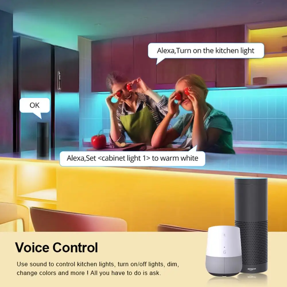 Светодиодная лента Tuya Smart Life 5050 RGB пульт дистанционного управления умным домом Wi-Fi