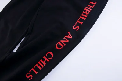 Штаны мужские/женские с буквенным принтом уличная одежда в стиле хип хоп