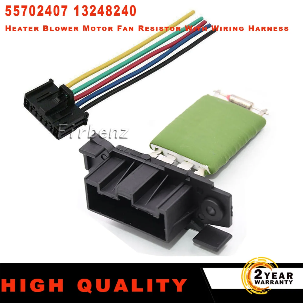 

Car Heater Blower Motor Fan Resistor With Wiring Harness For Vauxhall Corsa D/Mk3 For Fiat Punto Evo Qubo 55702407 13248240