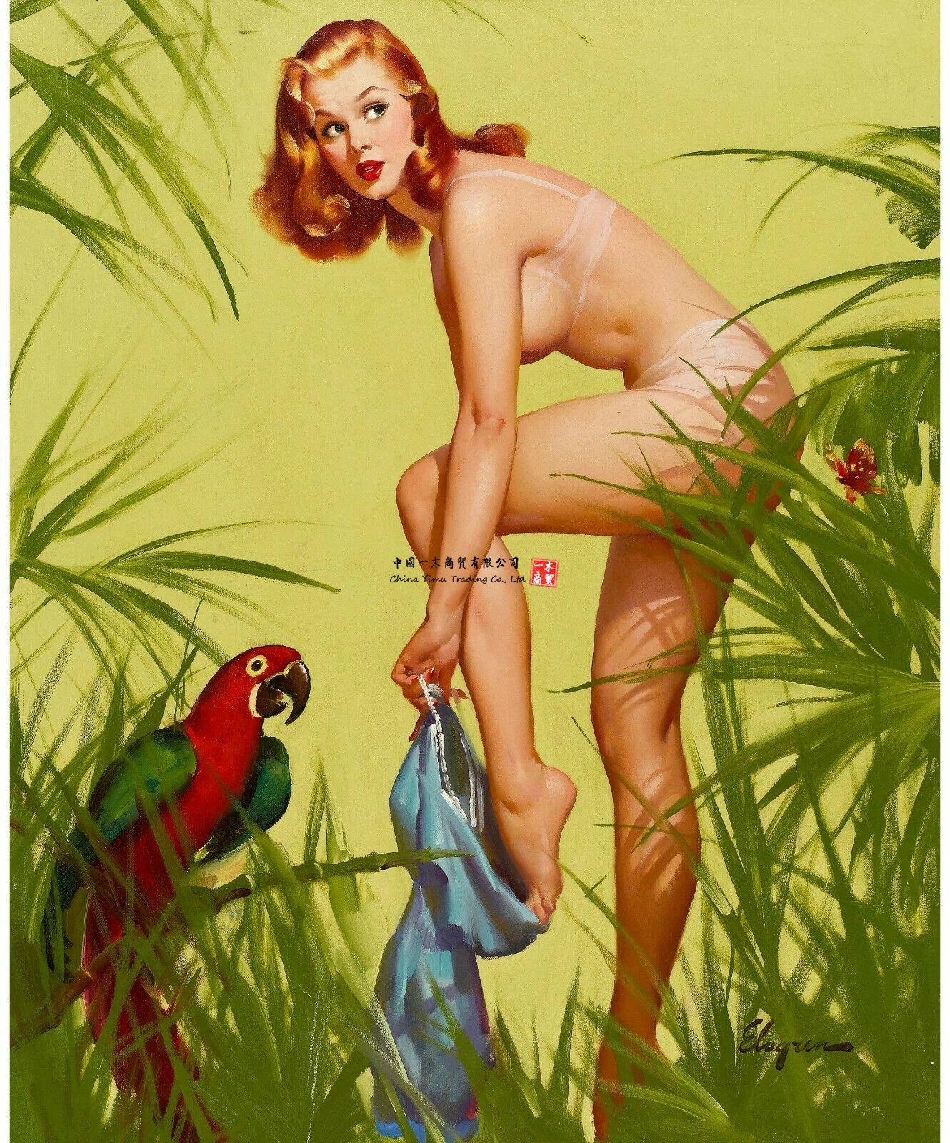 Модель нижнего белья винтажные стикеры в стиле ретро постер с открытыми