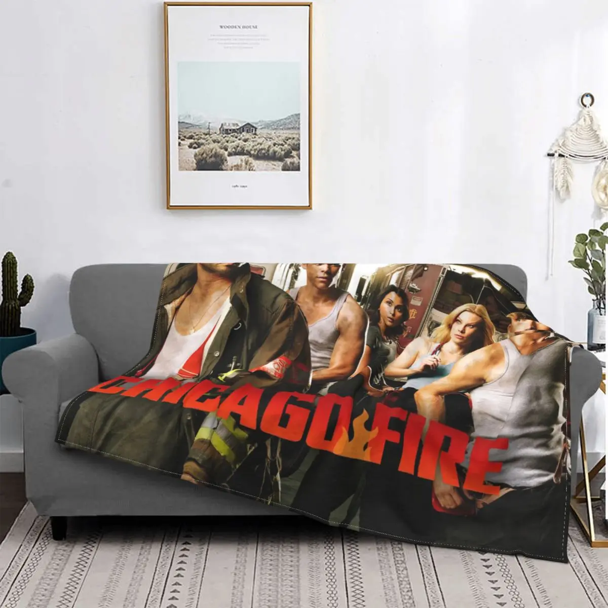 

Chicago Fire Carpet Living Room Flocking Textile A Hot Bed Blanket Bed Covers Luxury Blanket Blanket Flannel Blanket