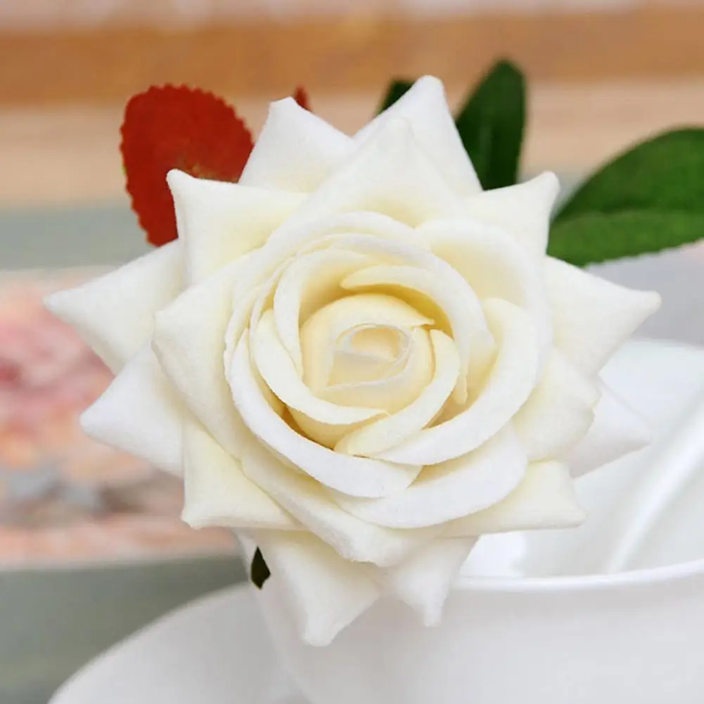 

1Pc Imitated Silk Fake Rose Artificial Flower Leaf Home Room Bridal Bouquet Wedding Decoration Home Desktop Decor