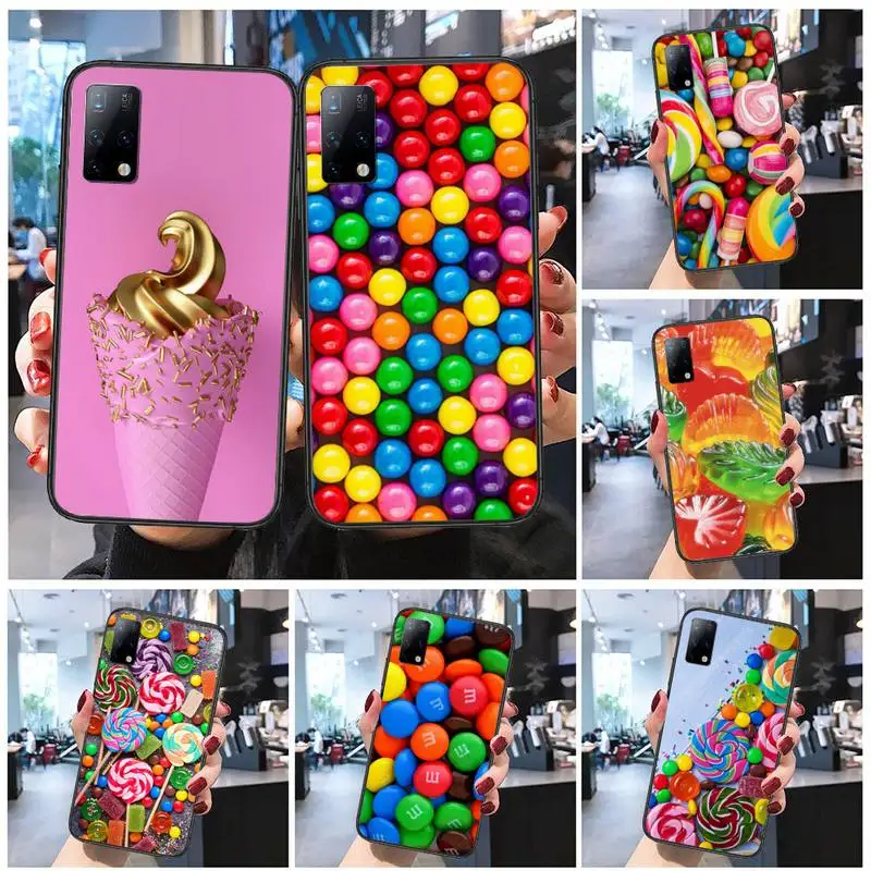 

Colorful candies Phone Case for Huawei mate 9 10 20 30 40 20x nova 5t lite pro Fundas Coque