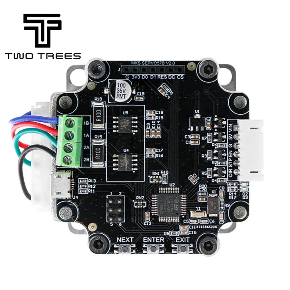 Makerbase MKS SERVO57B NEMA23 STM32 Драйвер шагового двигателя с замкнутым контуром части 3d