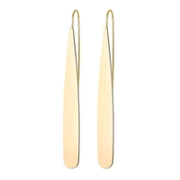 e7657 zwpon metal thin long teardrop earrings for women fashion sample earrings christmas glfts jewelry wholesale