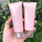 10 шт.лот розовый бутыль 100 г пустой косметический контейнер лосьон для тела крем упаковки матовая пластиковая трубка