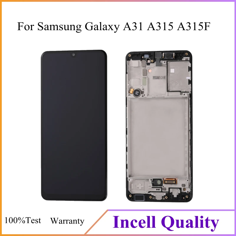 

ЖК-экран Incell 6,4 дюйма для Samsung Galaxy A31, сменный сенсорный экран с дигитайзером в сборе для Samsung A315 A315F LCD