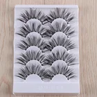 5 пар, Длинные легкие накладные ресницы, натуральные черные накладные ресницы, ресницы из норки ручной работы, инструменты для наращивания ресниц для макияжа