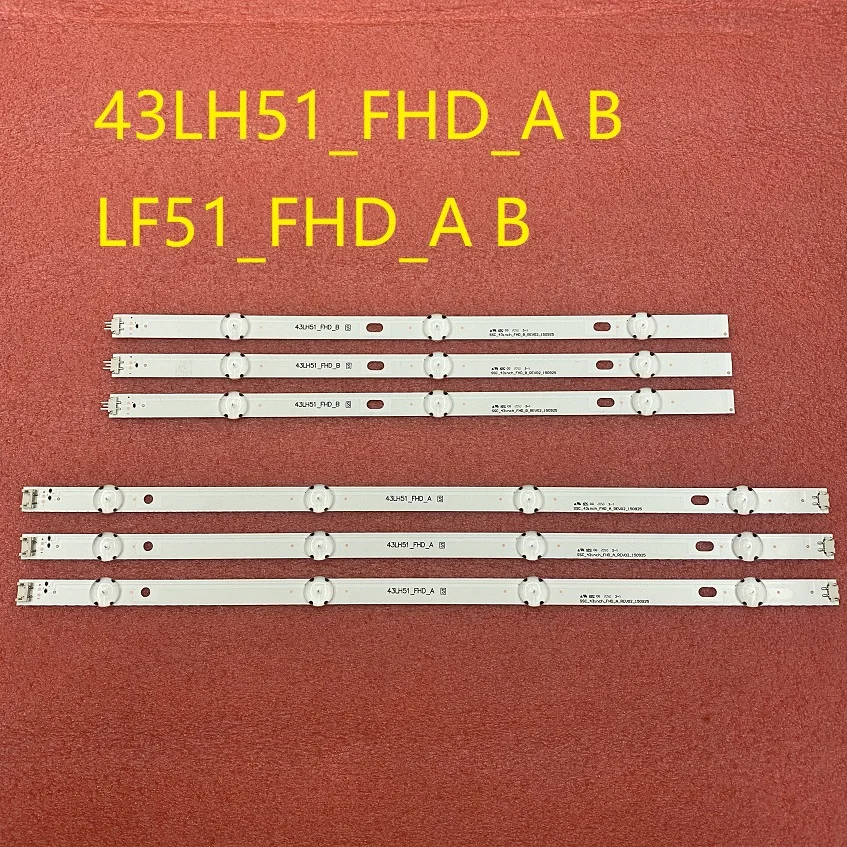 Светодиодный подсветка полосы (6) для LG 43LF510V 43LF5100 43LH520V 43LH5100 43LJ515V 43LH510V 43LH570V 43LH511T