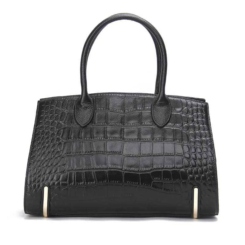

Women Genuine Leather Fashion Alligator Luxury Handbags Designer Shoulder Bags Female Lady Crossbody Messenger Bags Brand Totes