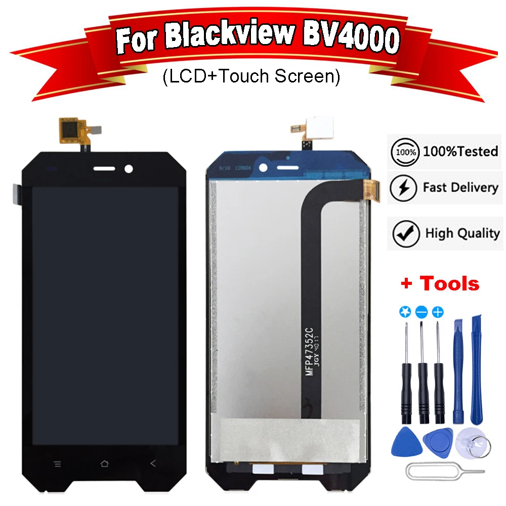Для Blackview BV4000 ЖК дисплей + сенсорный экран 100% протестированный дигитайзер в сборе