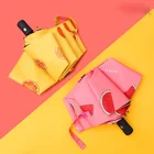 Модный автоматический зонт, новинка 2021, прозрачные складные зонтики с рисунком свежих фруктов для женщин и мужчин, зонтик от дождя