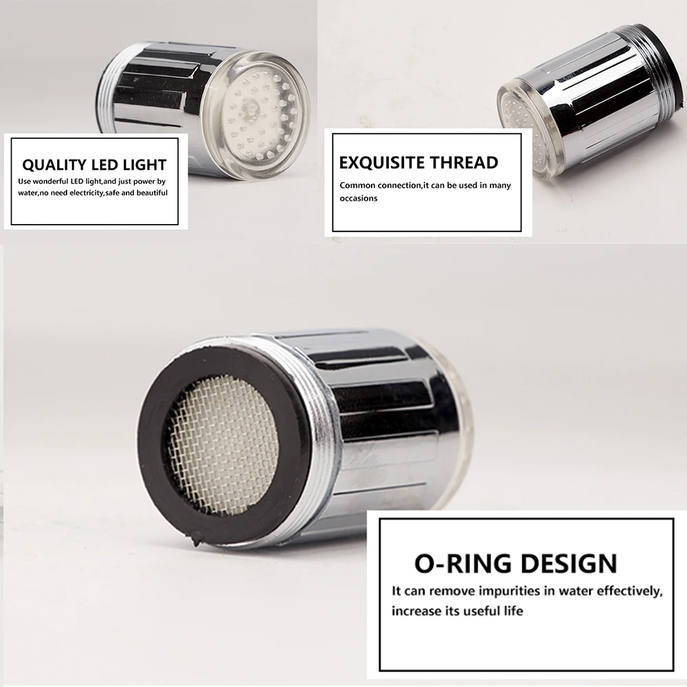 Новый Светодиодный водопроводный кран с регулировкой температуры и цветным