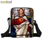 Женская сумка через плечо, с ярким рисунком, с клапаном, в винтажном стиле