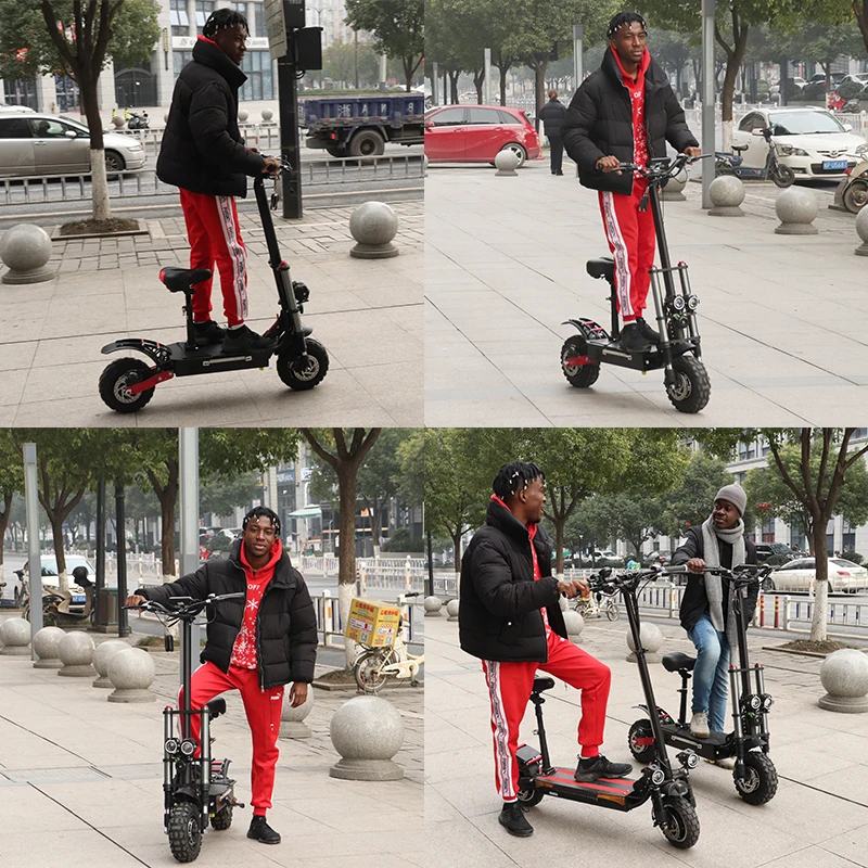 Bestellen EU Lager 60V 3200W Dual Motoren E-roller 60V 20ah Lithium-Batterie 80 Km/h Schnelle Geschwindigkeit Fernbedienung Alarm Elektrische Roller Fahrrad