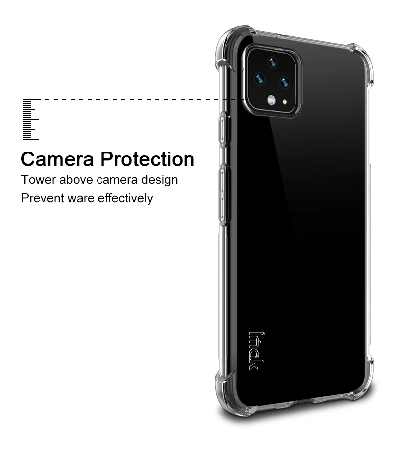 Чехол для Google Pixel 4 Pixel4 XL IMAK Ударопрочный Мягкий чехол для Google Pixel 4 XL