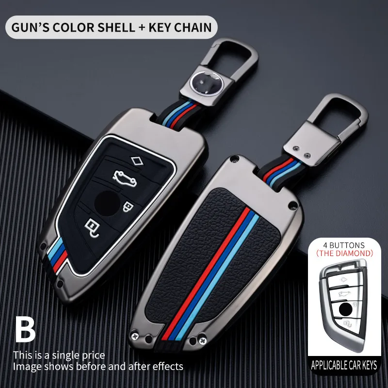 

Car Key Case Cover Key Bag For Bmw F20 G20 G30 X1 X3 X4 X5 G05 X6 Accessories Car-Styling Holder Shell Keychain Protection