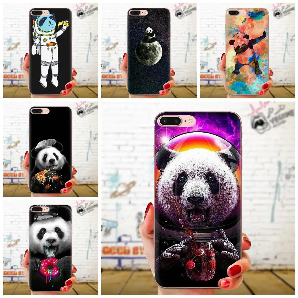 Мягкий ТПУ чехол Panda Dab для телефона Samsung Galaxy A10 A20 A20E A3 A40 A5 A50 A7 J1 J3 J4 J5 J6 J7 2016 2017
