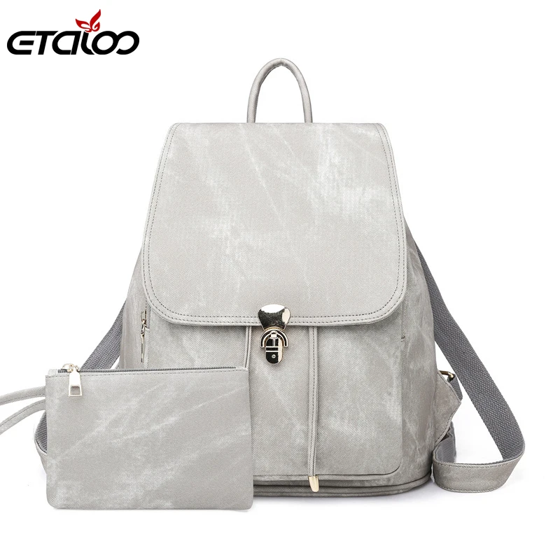 Женский рюкзак большие школьные ранцы для девочек подростков сумка на плечо