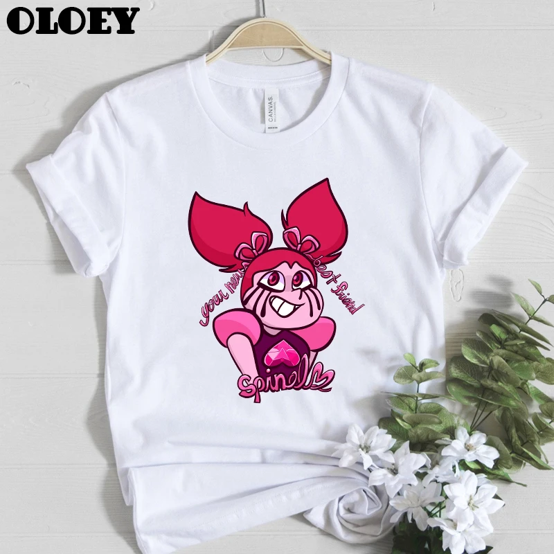 

Steven Universe The Movie Spinel t shirt Women Clothes 2020 Fashion Female T-shirt Cartoon Graphic tshirt Print Cotton Top