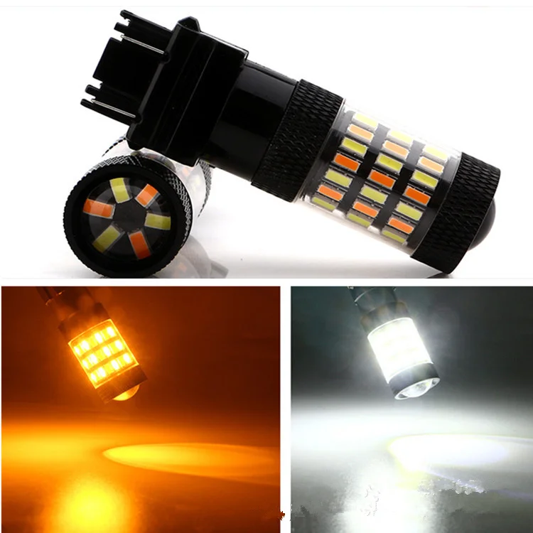 1 шт. 7443 T20 /3157 T25 /1157 BAY15D 42SMD 4014 Светодиодные Автомобильные лампы указатели поворота