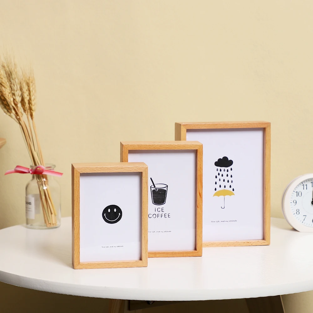1 шт. креативная деревянная рамка для фотографий в скандинавском стиле копилка